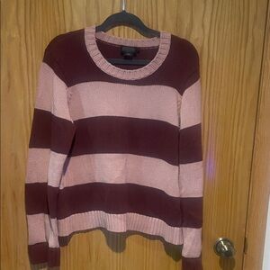 Pendleton Pink & Burgundy Crewneck Sweater